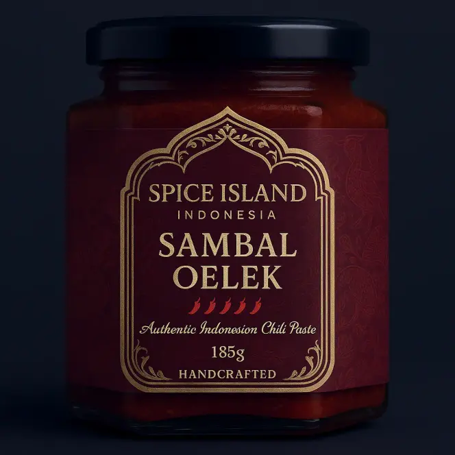 Spice Island Indonesia Sambal Oelek 185g - Pure Indonesian chili paste, handcrafted using traditional recipes